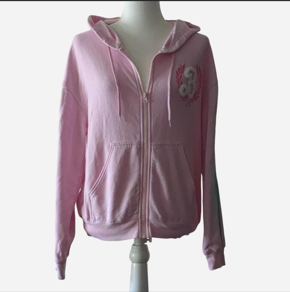✨ Viral Barbie "Social & Sports Club" Zip-Up Hoodie Sz  L ✨